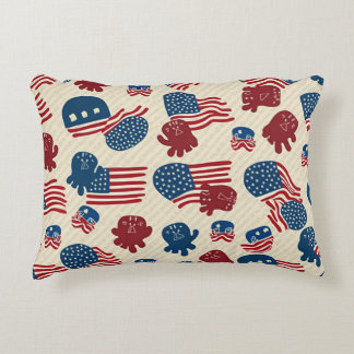 Cushions with various symbols of America
