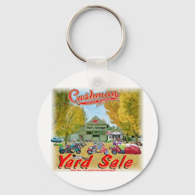 Cushman Yard Sale Keychain (Front)