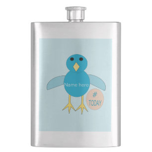 Cusom Blue Birthday Boy Chick Flasks