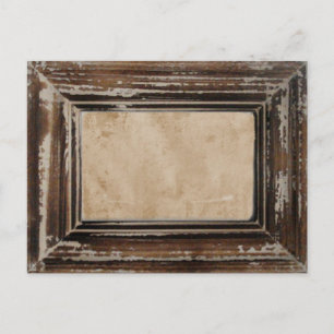 Cusomizable Rustic Frame Postcard
