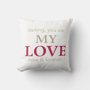 Cussion Love Throw Pillow