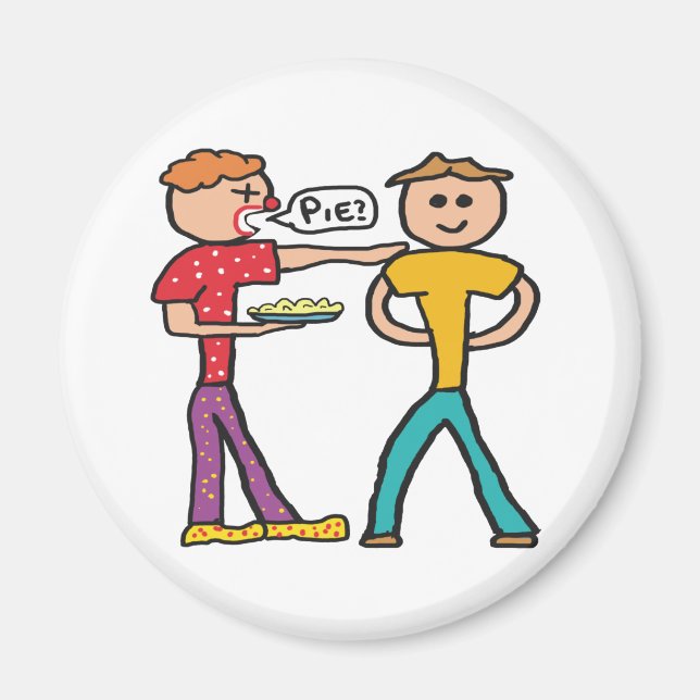 Custard Pie In The Face Magnet (Front)