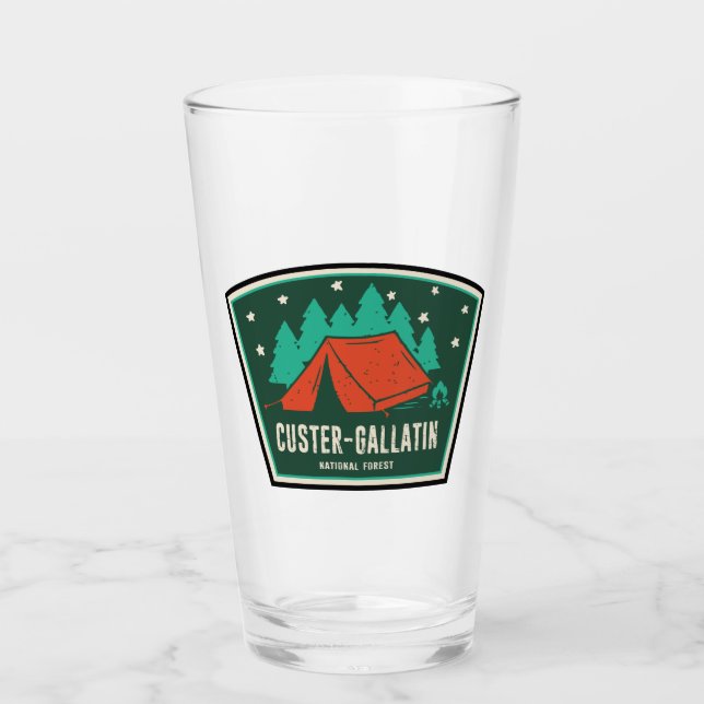 Custer-Gallatin National Forest Camping Glass (Front)