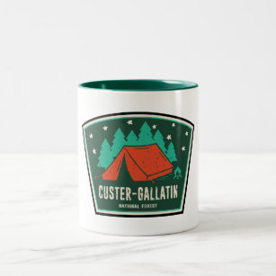 Custer-Gallatin National Forest Camping Two-Tone Coffee Mug