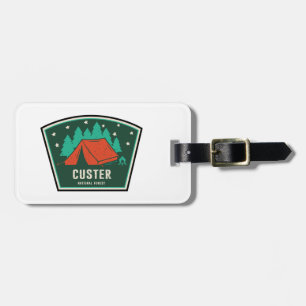 Custer National Forest Camping Luggage Tag