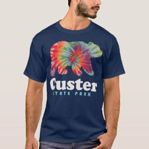 Custer State Park Hiking Bear Tie Dye T-Shirt