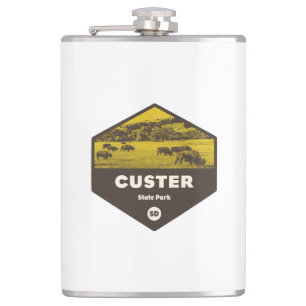 Custer State Park South Dakota Hip Flask