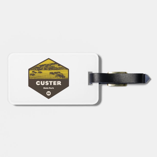 Custer State Park South Dakota Luggage Tag (Back Horizontal)