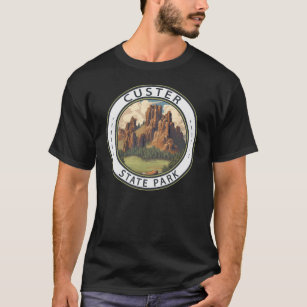 Custer State Park South Dakota Travel Art Vintage T-Shirt