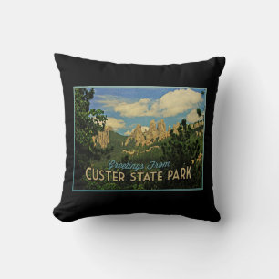 Custer State Park Throw Pillow