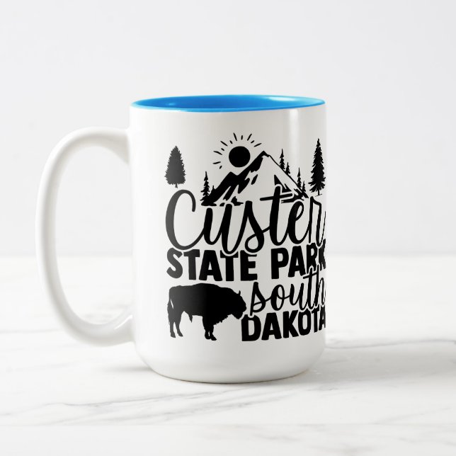 Custer State Park Two-Tone Coffee Mug (Left)