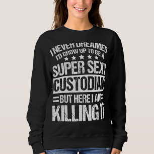 Custodian Apparel Unique Custodians Design Sweatshirt