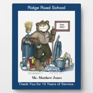 Custodian Award or Recognition Plaque