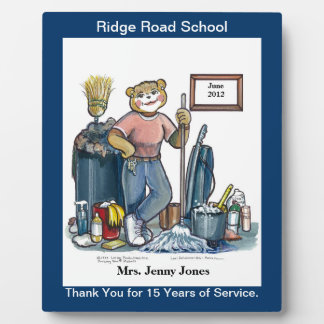 Custodian Award or Recognition Plaque