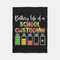 Custodian Battery Life School Janitor 