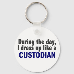 Custodian During The Day Keychain
