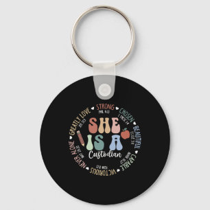 Custodian God Says Bible Verse Christian Back To S Keychain