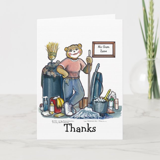 Custodian Greeting Card (Front)