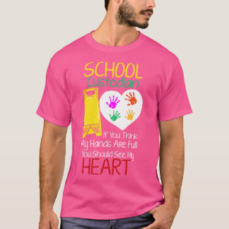 Custodian School Custodian Janitor Funny Housekeep T-Shirt