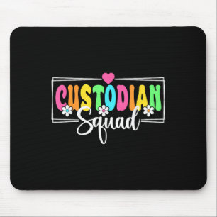 Custodian Squad Back To School Teachers Students  Mouse Pad