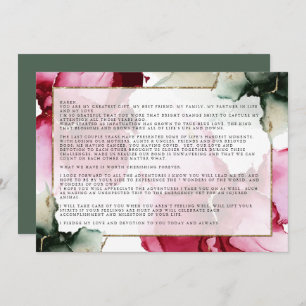 Custom3 Christine Vows  Sage  Pink Abstract 