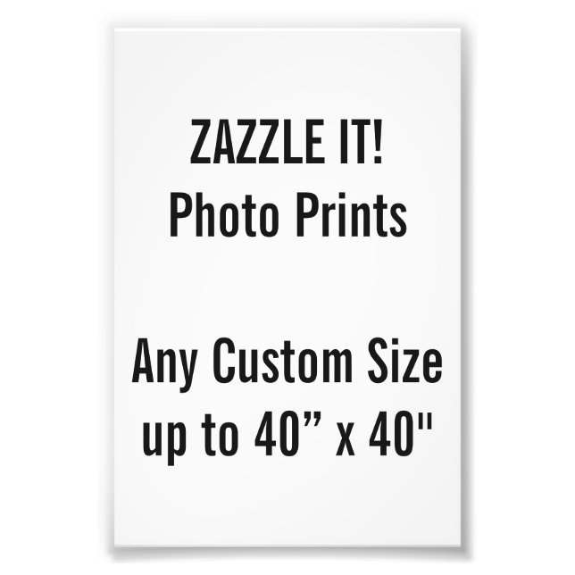 Custom 100x150 mm Photo Print UK Frame Size (Front)