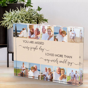 Custom 10 Photo Collage Remembrance Poem Almond