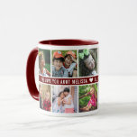 Custom 10 Photo Collage We Love You Aunt Maroon Mug<br><div class="desc">Niece Nephew-you can express your love for your favourite aunt with this unique photo mug personalized 10 pictures. Makes a great keepsake mug for birthday and holidays.</div>