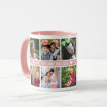 Custom 10 Photo Collage We Love You Aunt Pink Mug<br><div class="desc">Niece Nephew-you can express your love for your favourite aunt with this unique photo mug personalized 10 pictures. Makes a great keepsake mug for birthday and holidays.</div>