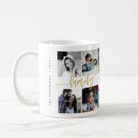Custom 10 photo collage your text family script