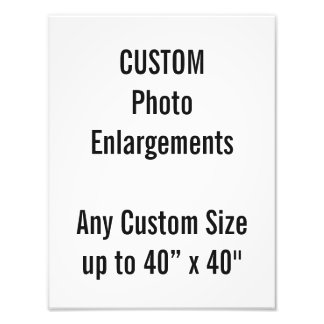 Custom 10"x13" Photo Enlargement up to 40”x40" Print