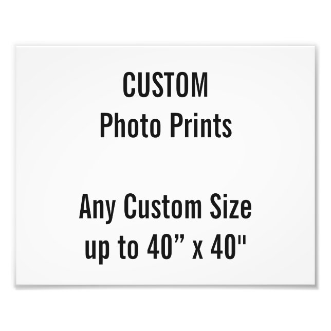 Custom 10” x 6" Photo Print (or any custom size) (Front)