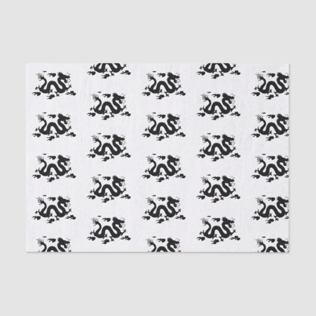 Custom 10lb Tissue Paper, White DRAGON Paper (Front)