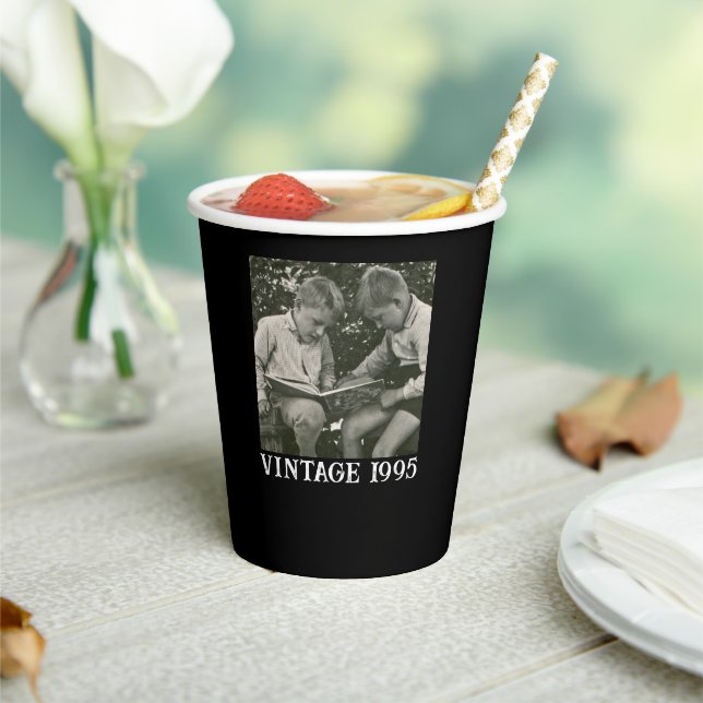 Custom 10th 20th 30th 40th 50th 60 Birthday Party Paper Cups (Insitu)