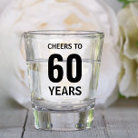 Custom 10th 20th 30th 40th 50th 60 Birthday Party Shot Glass<br><div class="desc">Custom 10th 20th 30th 40th 50th 60 Birthday Party Shot Glass</div>