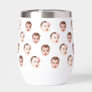 Custom 11 oz Funny Baby Kids Family Face 2 Photos