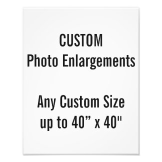 Custom 11"x14" Photo Enlargement up to 40”x40" Print