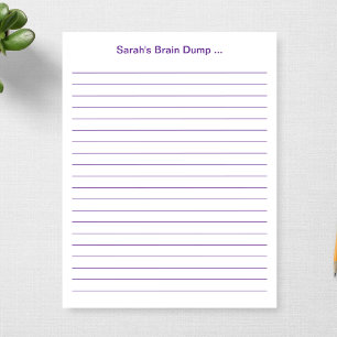 Custom 11 x 8.5 Lined Teacher Gift Personalized Notepad