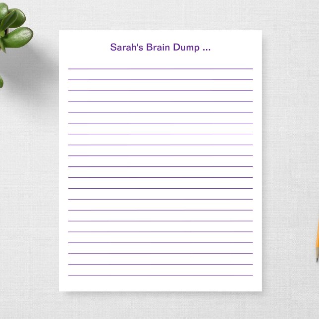 Custom 11 x 8.5 Lined Teacher Gift Personalized Notepad (Creator Uploaded)