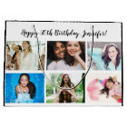 Custom 12 Photo Collage Custom Name Happy Birthday