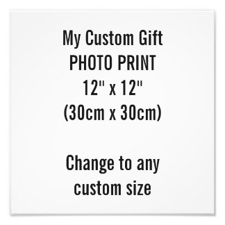 Custom 12" x 12" Photo Print Template