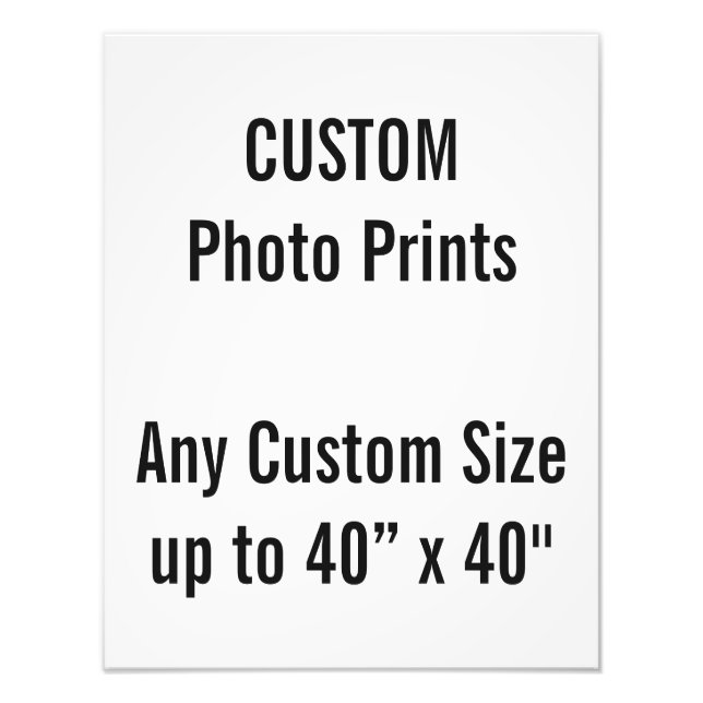 Custom 14” x 18" Photo Print (or any custom size) (Front)
