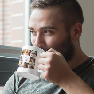 Custom 16 Photo Collage Coffee Mug