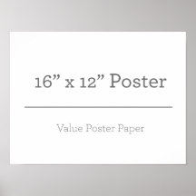 Custom 16 x 12 Poster