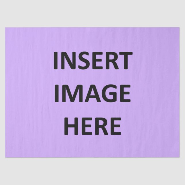 Custom 17 x 23 inch Tissue Paper Template (Front)