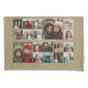 Custom 18 Photo Collage - beige - white text