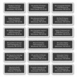 Custom 18 Recipient Name Shipping Address Labels<br><div class="desc">Sometimes writing all those individual addresses with a pen can be tedious but these address labels can be customized with each recipient's of your  invitation address or if you want to use as your return address,  simply copy and paste the first address you edit</div>