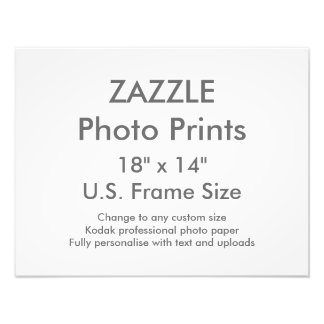 Custom 18" x 14" Photo Print US Frame Size
