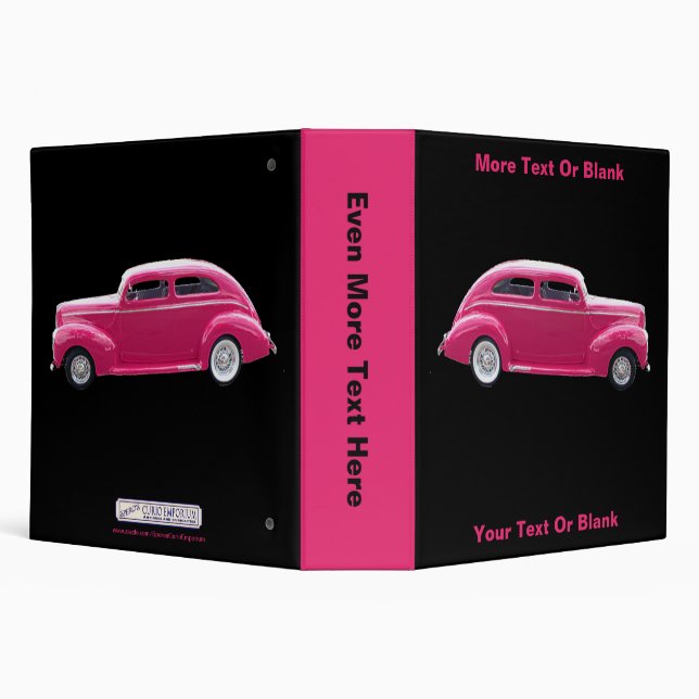 Custom 1940 Famous American Make Sedan Binder (Background)