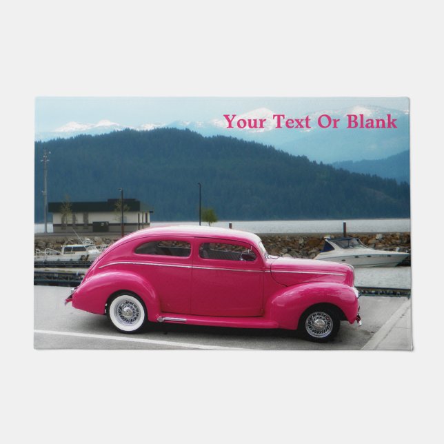 Custom 1940 Famous American Make Sedan Doormat (Front)